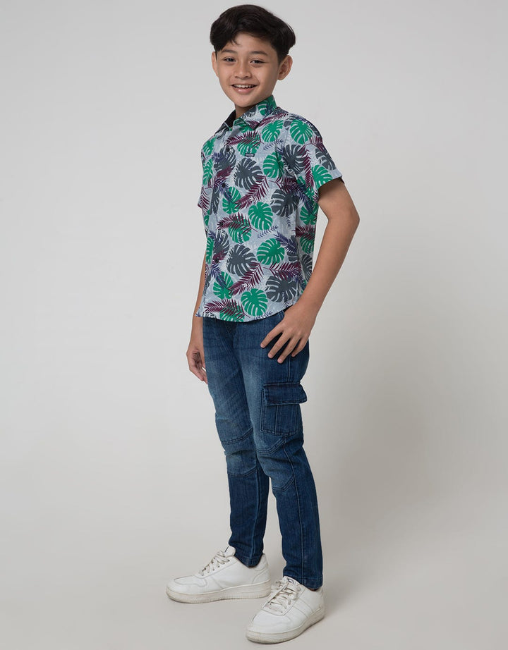Crocodile Kids Abstract Sign Boys Shirt 