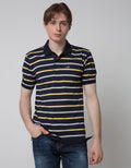 Crocodile Horizon Stripe Polo Shirt Men