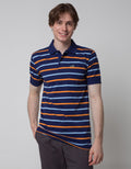Crocodile Horizon Stripe Polo Shirt Men