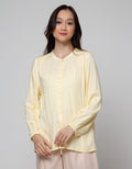 St. Yves Long Sleeve Blouse Rayon Twill