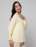 St. Yves Long Sleeve Blouse Rayon Twill