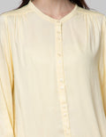 St. Yves Long Sleeve Blouse Rayon Twill