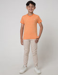 Crocodile Kids Stripe Short Sleeve T-Shirt