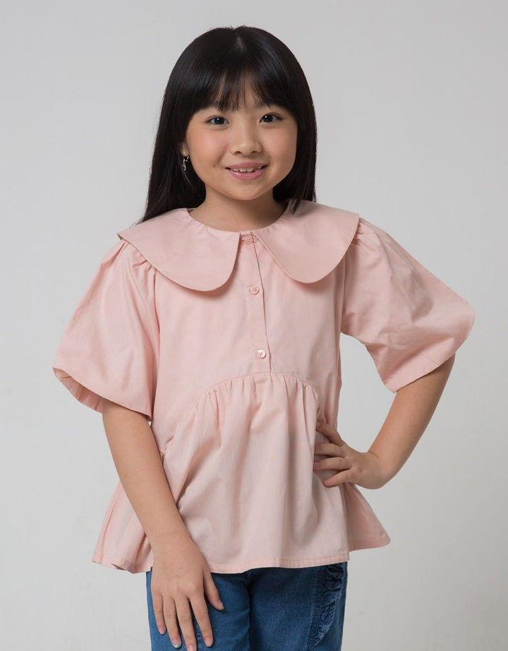 Little M Balon Sleeve Blouse Anak Perempuan