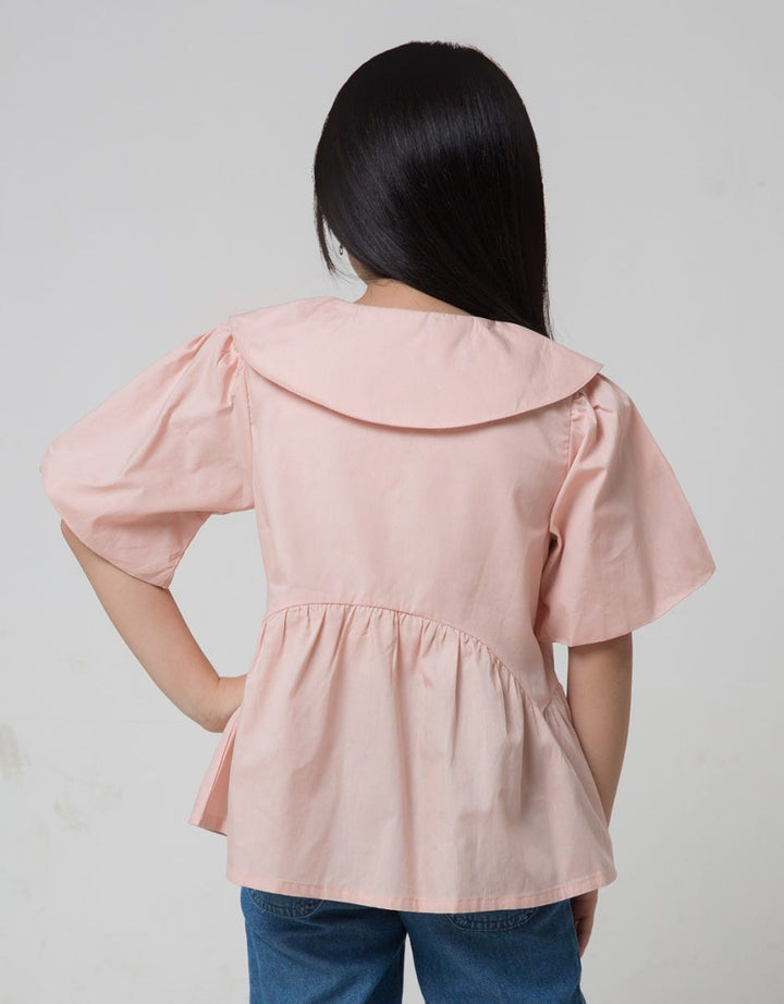 Little M Balon Sleeve Blouse Anak Perempuan