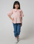Little M Balon Sleeve Blouse Anak Perempuan