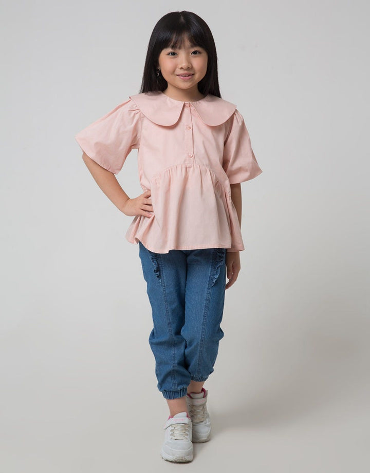 Little M Balon Sleeve Blouse Anak Perempuan