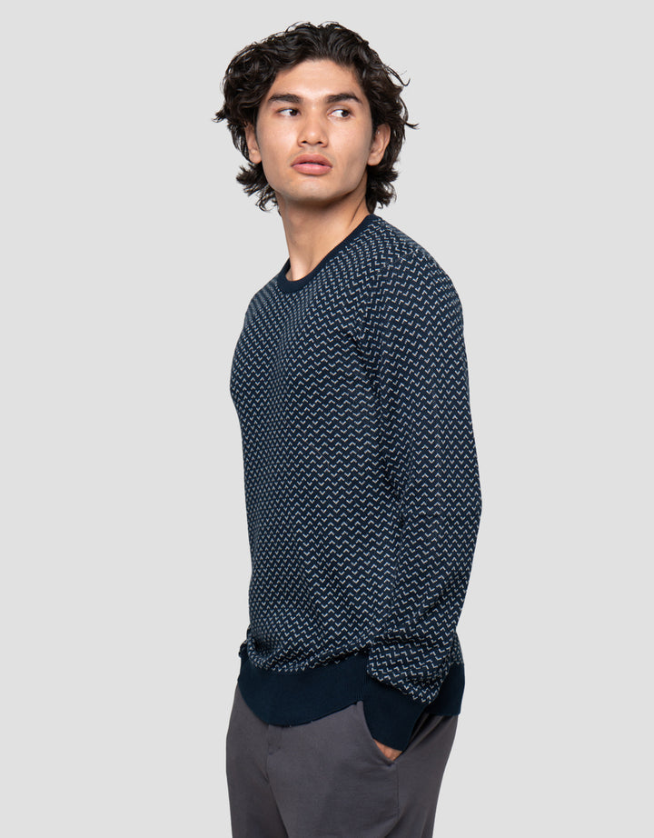 Cardinal Formal Pattern Geometric Sweater Pria