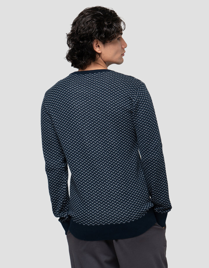 Cardinal Formal Pattern Geometric Sweater Pria