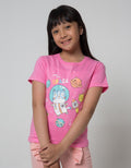 Little M Short Sleeve T-Shirt Print Space Q4 Cat Planet