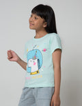 Little M Short Sleeve T-Shirt Print Space Q4 Unicorn Planet