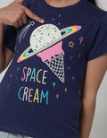 Little M Short Sleeve T-Shirt Space Ice Planet