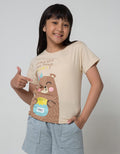 Little M Short Sleeve T-Shirt Jungle Bear Honey
