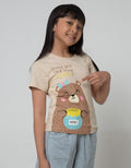 Little M Short Sleeve T-Shirt Jungle Bear Honey
