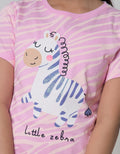 Little M Short Sleeve T-Shirt Print Jungle Fullprint Little Zebra