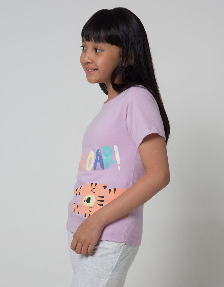 Little M Short Sleeve T-Shirt Print Jungle Roar Tiger