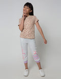 Little M Short Sleeve T-Shirt Jungle Fullprint Tiger Motif