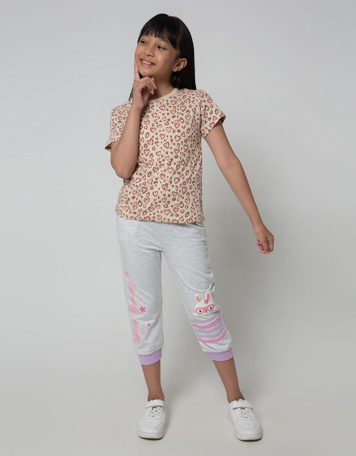 Little M Short Sleeve T-Shirt Jungle Fullprint Tiger Motif