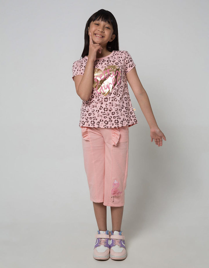 Little M Foil Pretty Girl Kaos Anak Perempuan