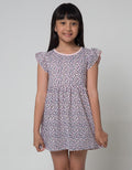 Little M Short Sleeve Midi Dress Daily Motif Macan