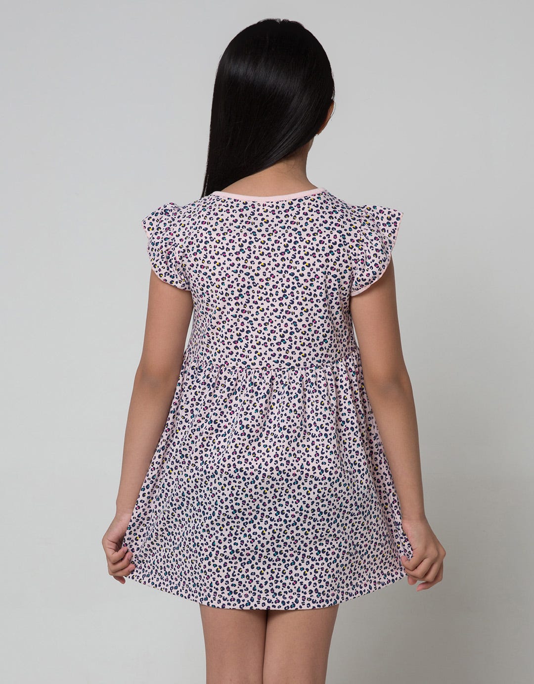 Little M Short Sleeve Midi Dress Daily Motif Macan