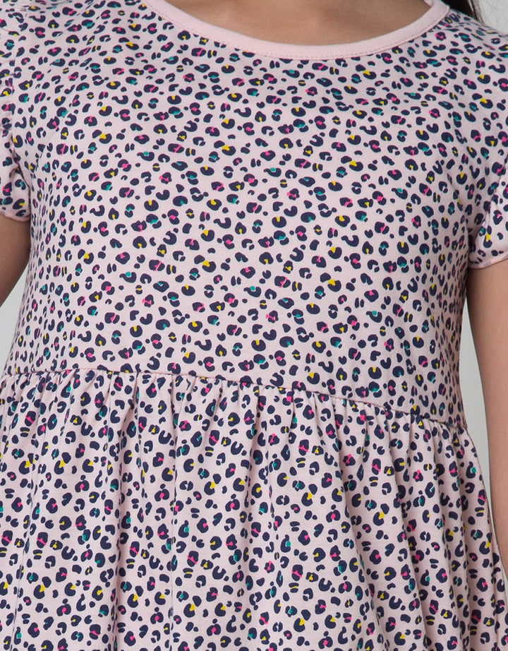 Little M Short Sleeve Midi Dress Daily Motif Macan
