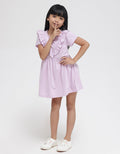 Little M Ruffle Triangle Midi Dress for Girls