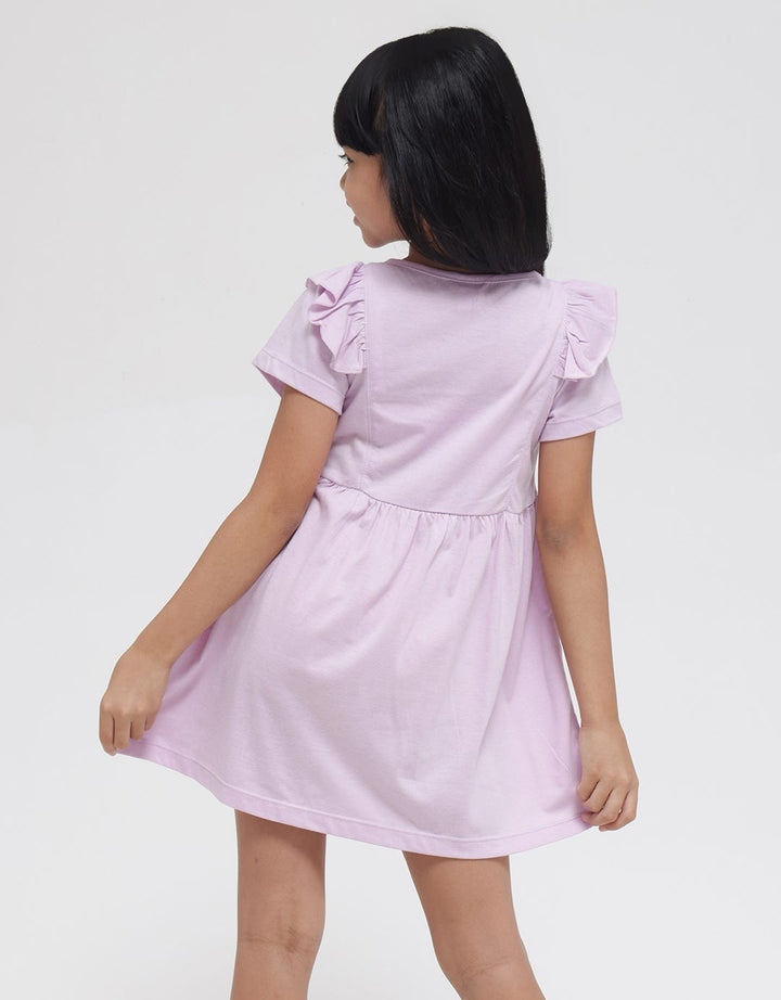 Little M Ruffle Triangle Midi Dress Anak Perempuan
