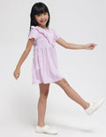 Little M Ruffle Triangle Midi Dress for Girls