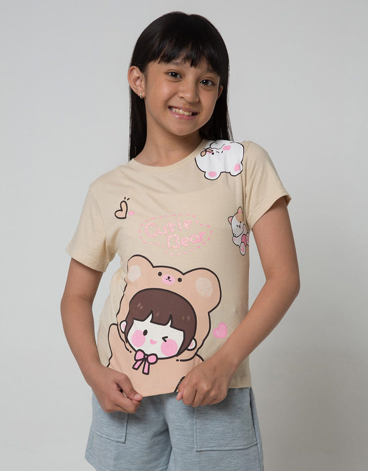 Little M Girl Bear Girls T-Shirt