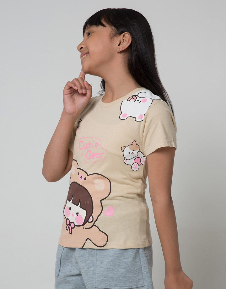 Little M Girl Bear Girls T-Shirt