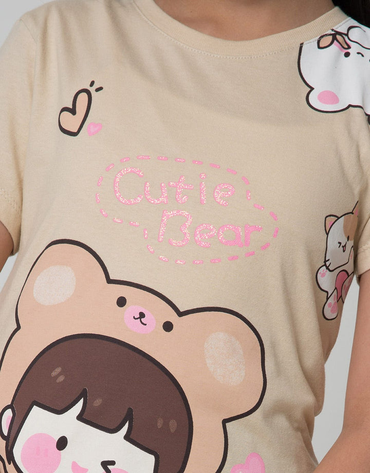Little M Girl Bear Girls T-Shirt