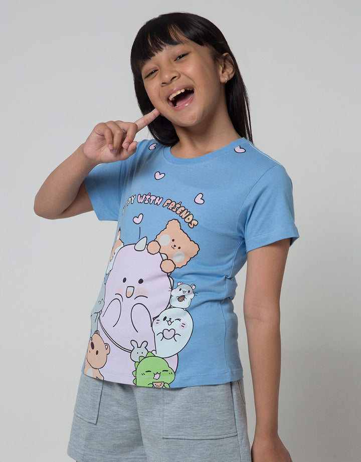 Little M Animals Kikawai Girls T-Shirt
