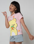 Little M Bear Kikawai Girls T-Shirt