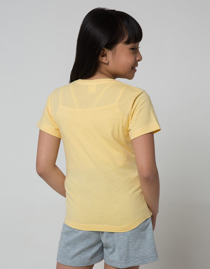 Little M Dino Kikawai Kaos Anak Perempuan