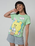 Little M Bear Boba Kawai Kaos Anak Perempuan
