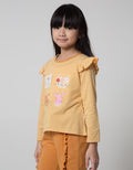 Little M Ruffle Animal Kaos Anak Perempuan