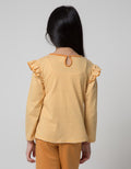 Little M Ruffle Animal Kaos Anak Perempuan