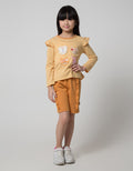Little M Ruffle Animal Kaos Anak Perempuan