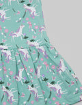 Little M Ruffle Unicorn Dress Anak Perempuan