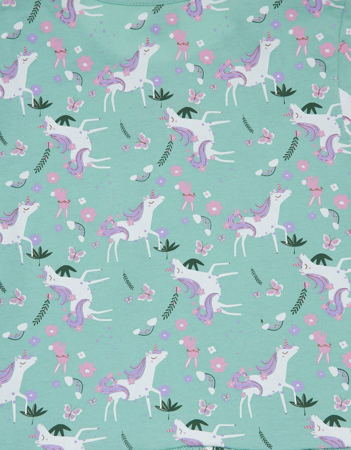 Little M Ruffle Unicorn Dress Anak Perempuan