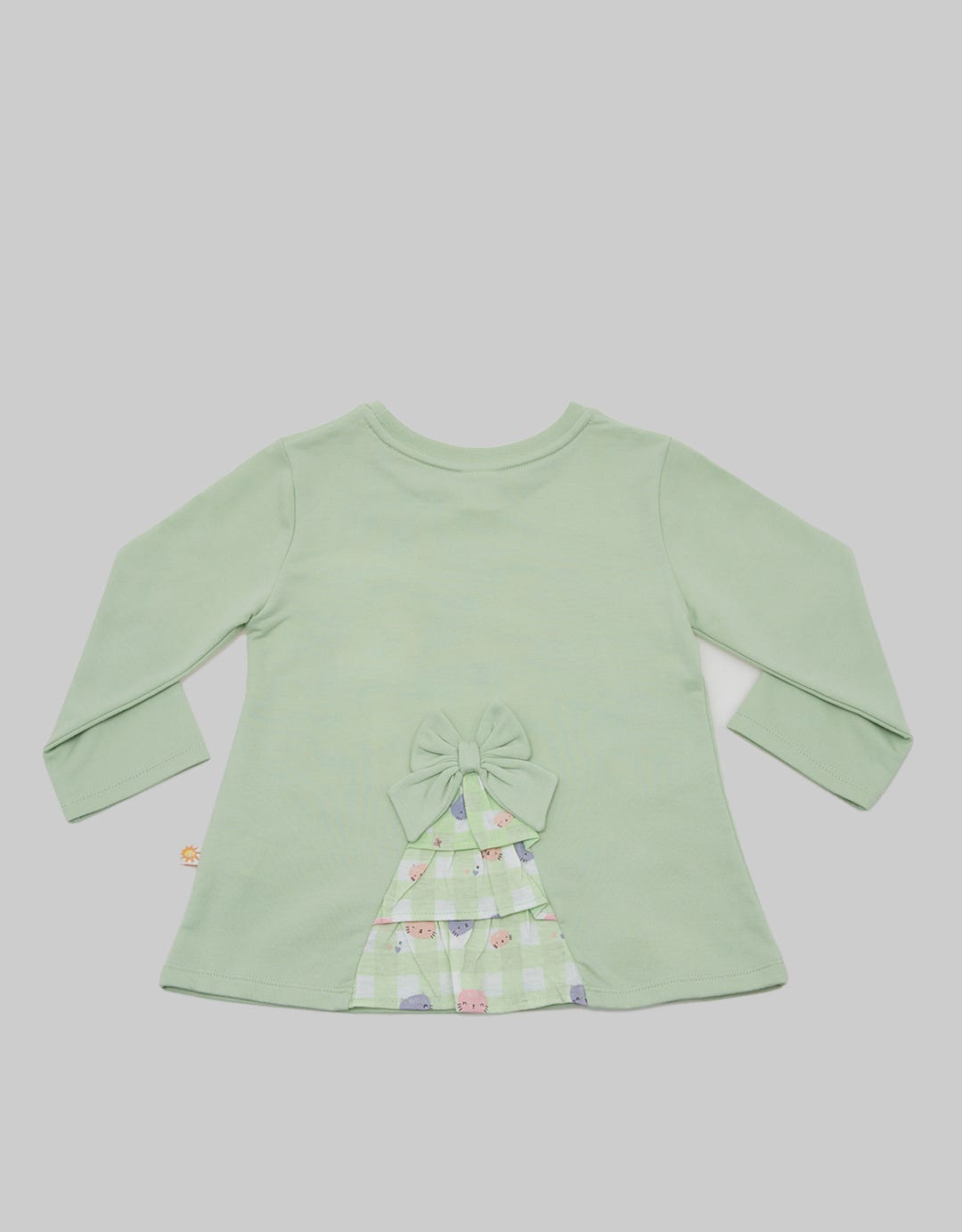 Little M Long Sleeve T-Shirt Combination Cat Box Print