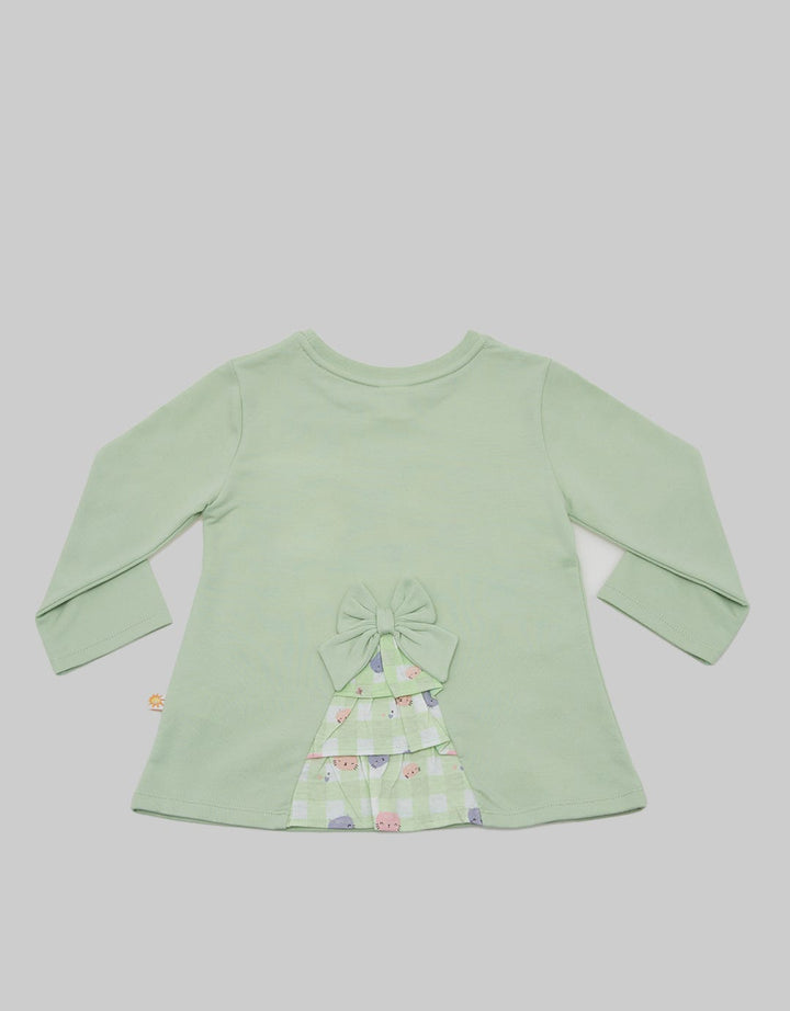 Little M Long Sleeve T-Shirt Combination Cat Box Print