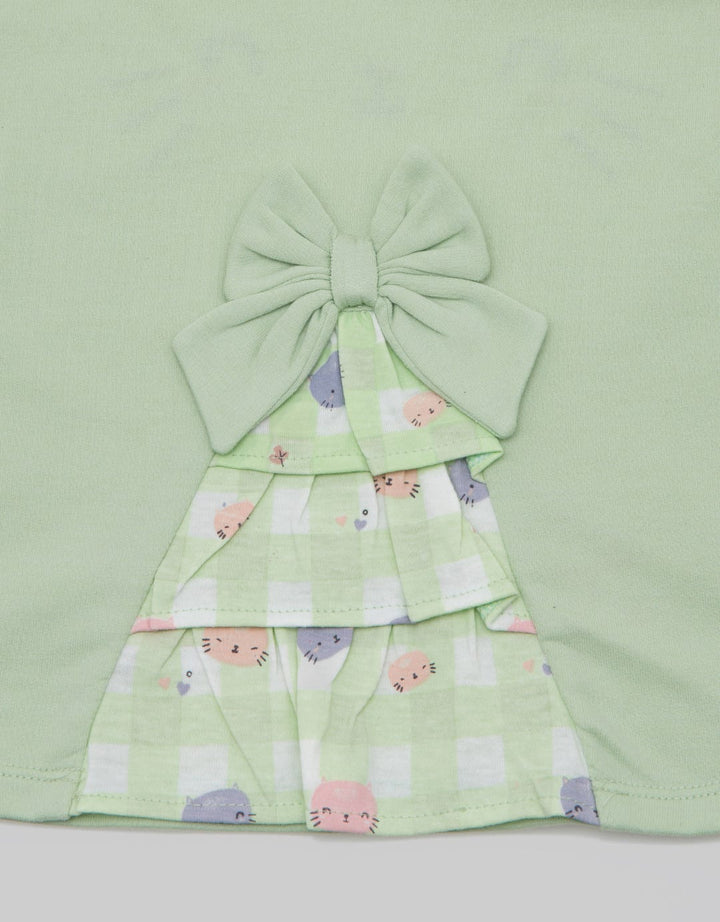Little M Long Sleeve T-Shirt Combination Cat Box Print