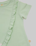 Little M Short Sleeve T-Shirt Ruffle Silang Kucing