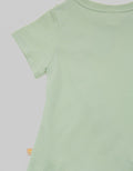 Little M Short Sleeve T-Shirt Ruffle Silang Kucing