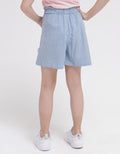 Little M Mini Skirt Skort Knit Print Kotak Kantong
