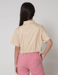 Aero Crop Big Pocket Kemeja Anak Perempuan