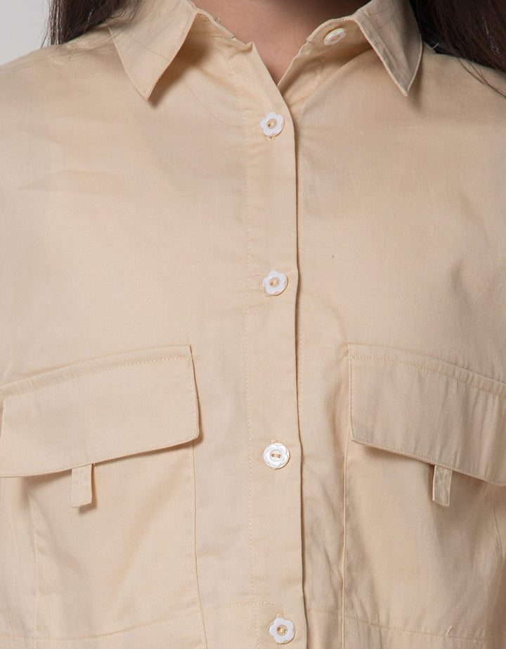 Aero Crop Big Pocket Kemeja Anak Perempuan