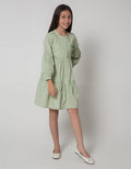 Aero Flower Bust Midi Dress Anak Perempuan